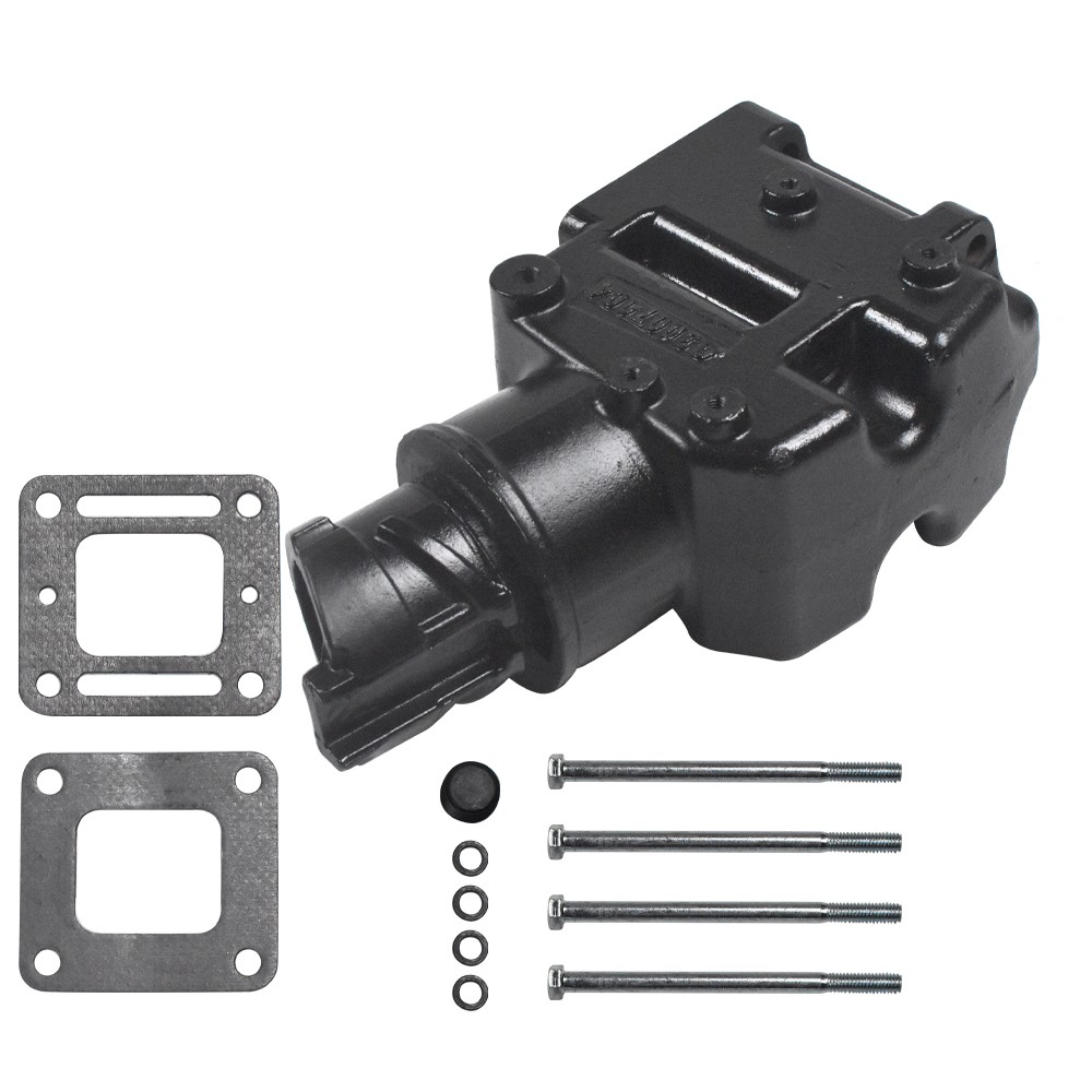 PAIR Exhaust manifold Riser elbow 4.3L 5.0L 5.7L 305 350 V8 For MerCruiser 4"