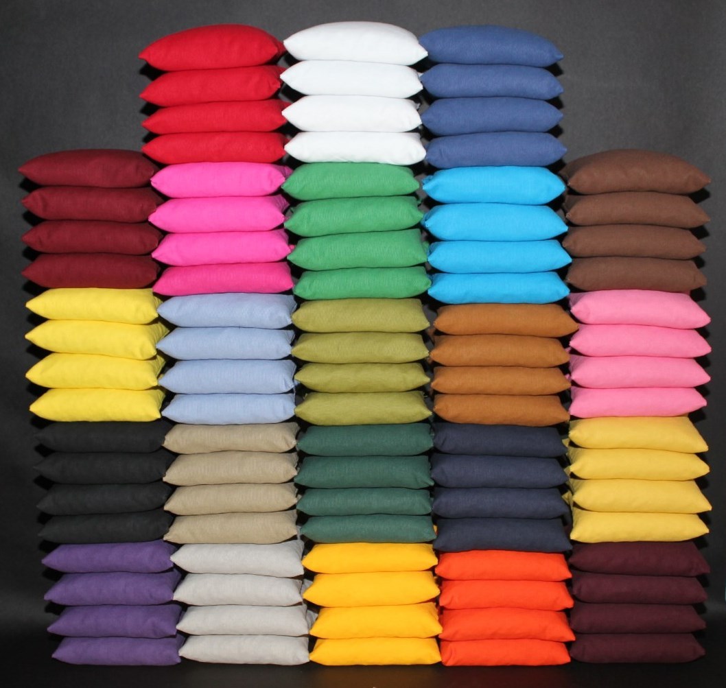 Set of 16 CORNHOLE BAGS PICK YOUR 4 COLORS! Regulation Size~Top Quality Handmade