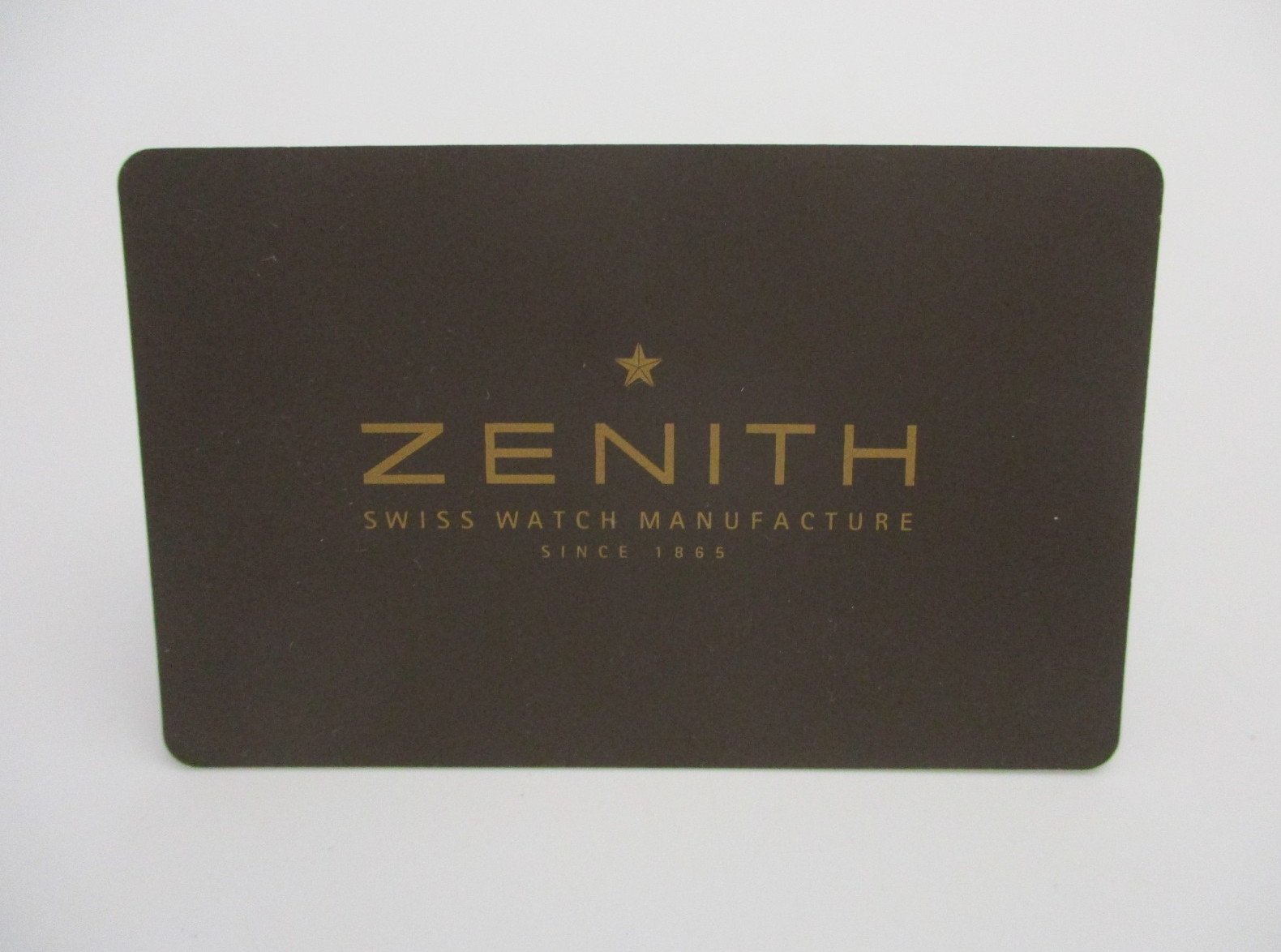 ZENITH Retailer-Stamped Temporary International Swiss Watch Warrante Card