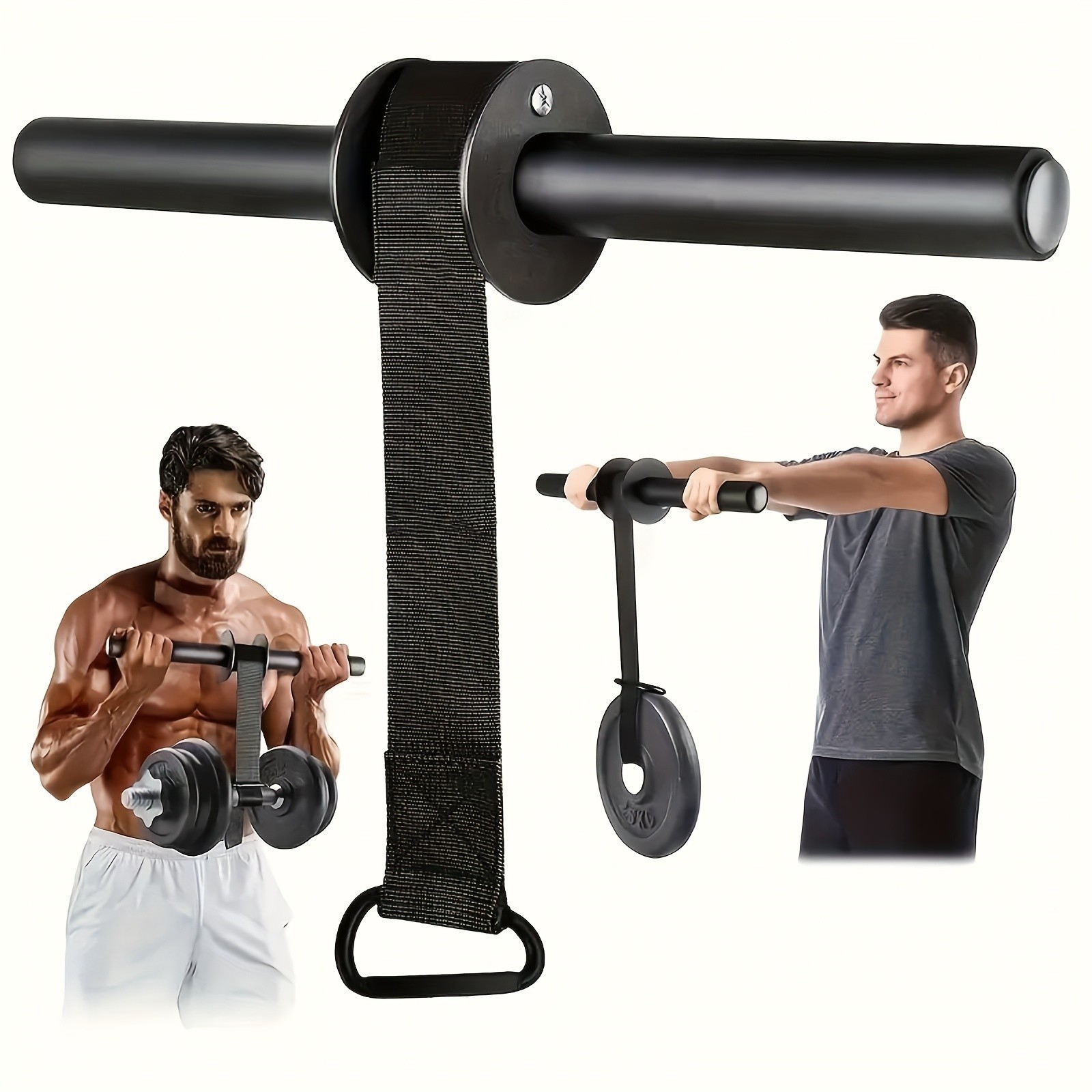 Wrist Roller Forearm Trainer - Adjustable for Grip & Arm Strength Building