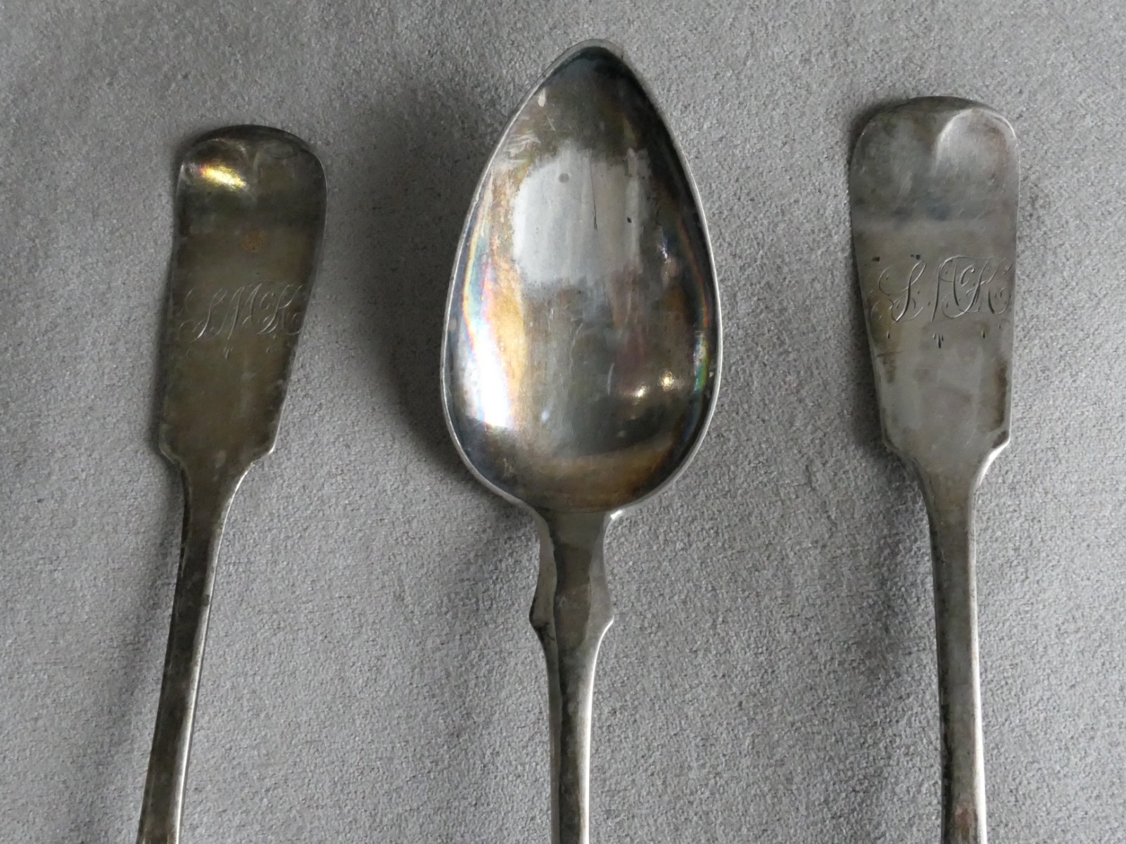 Lot of 6 American Coin Silver Spoons RM WILSON Philadelphia, PA : 72.5g