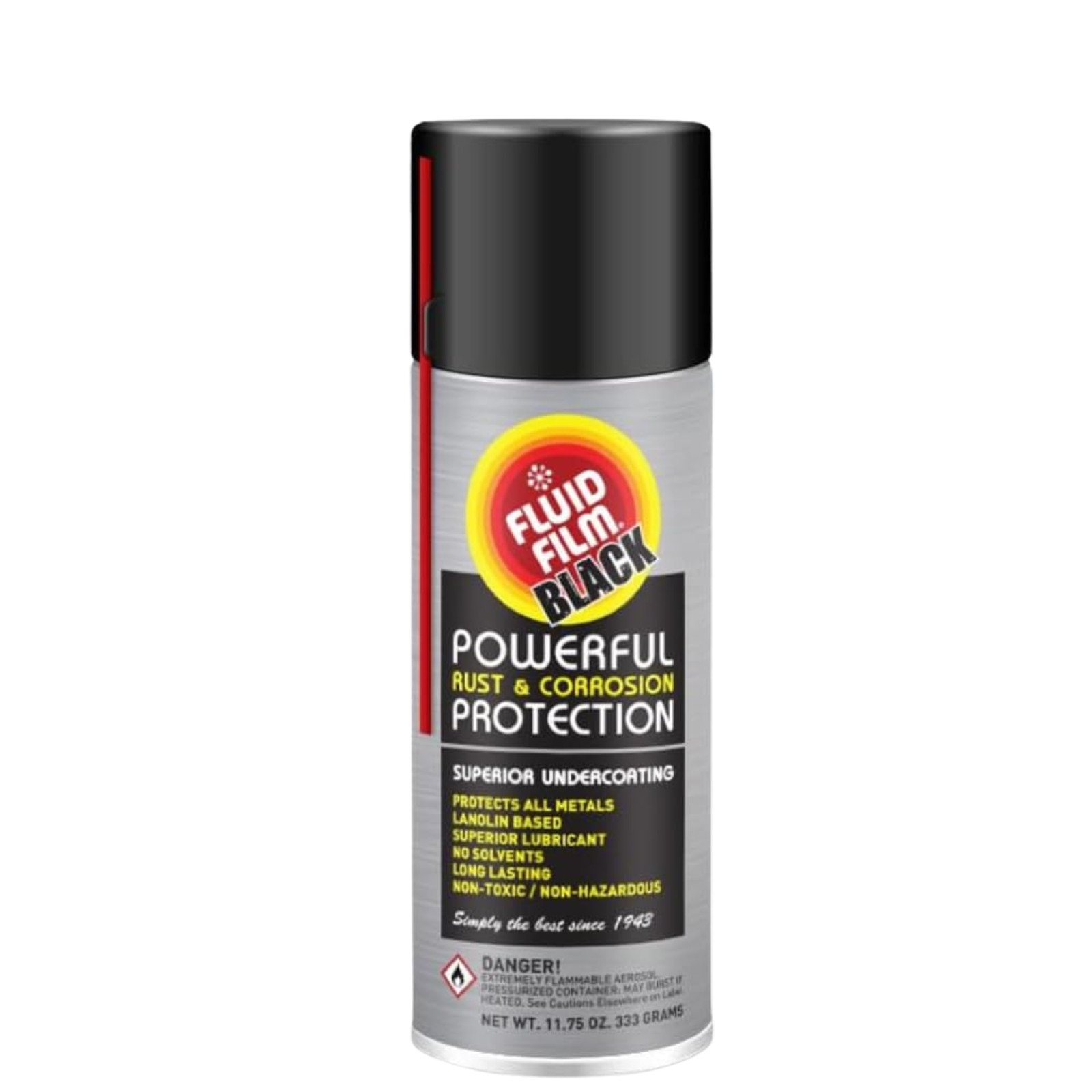 Fluid Film AS11B Black Undercoating Spray Rust Inhibitor Protection Black 12Pack
