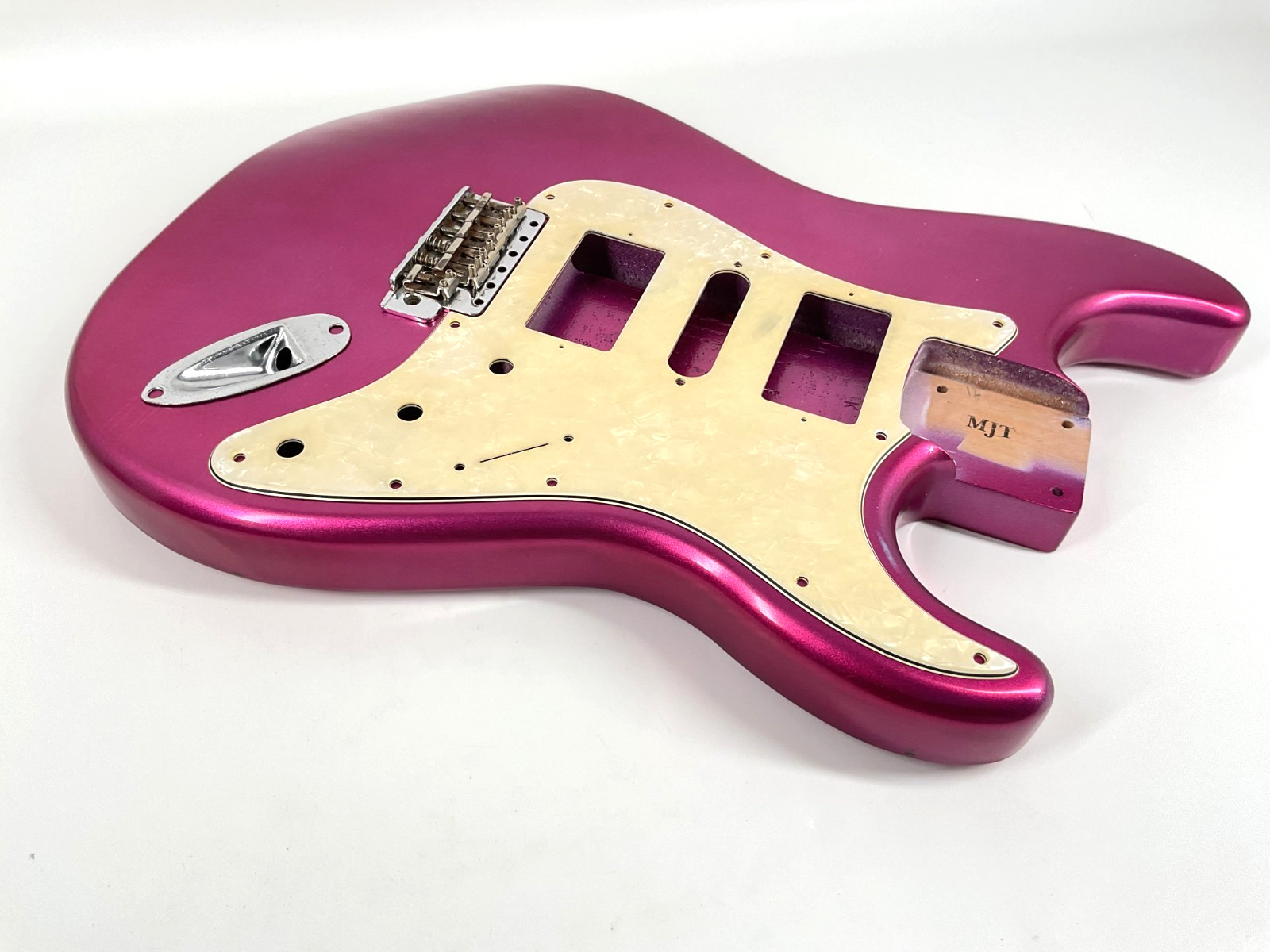MJT Official Custom Vintage Aged Nitro Guitar Body by Mark Jenny VTS Raspberry