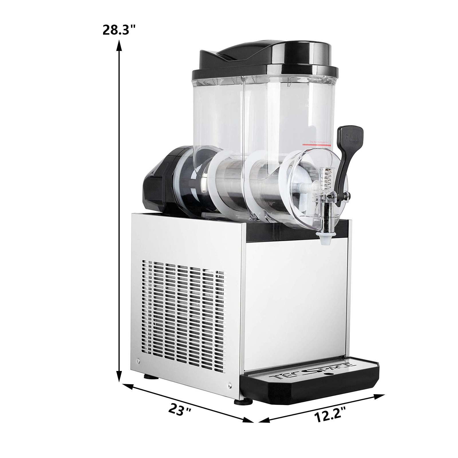 TECSPACE Commercial 1/2/3 Tank 15/30/45L Frozen Drink Slushy Making Machine