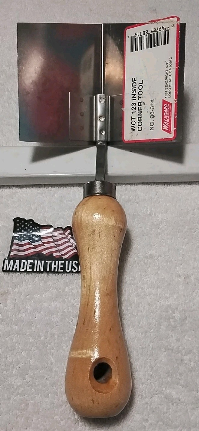 WALL-BOARD  88-014 123 INSIDE STAINLESS STEEL CORNER TOOL  USA 🇺🇸