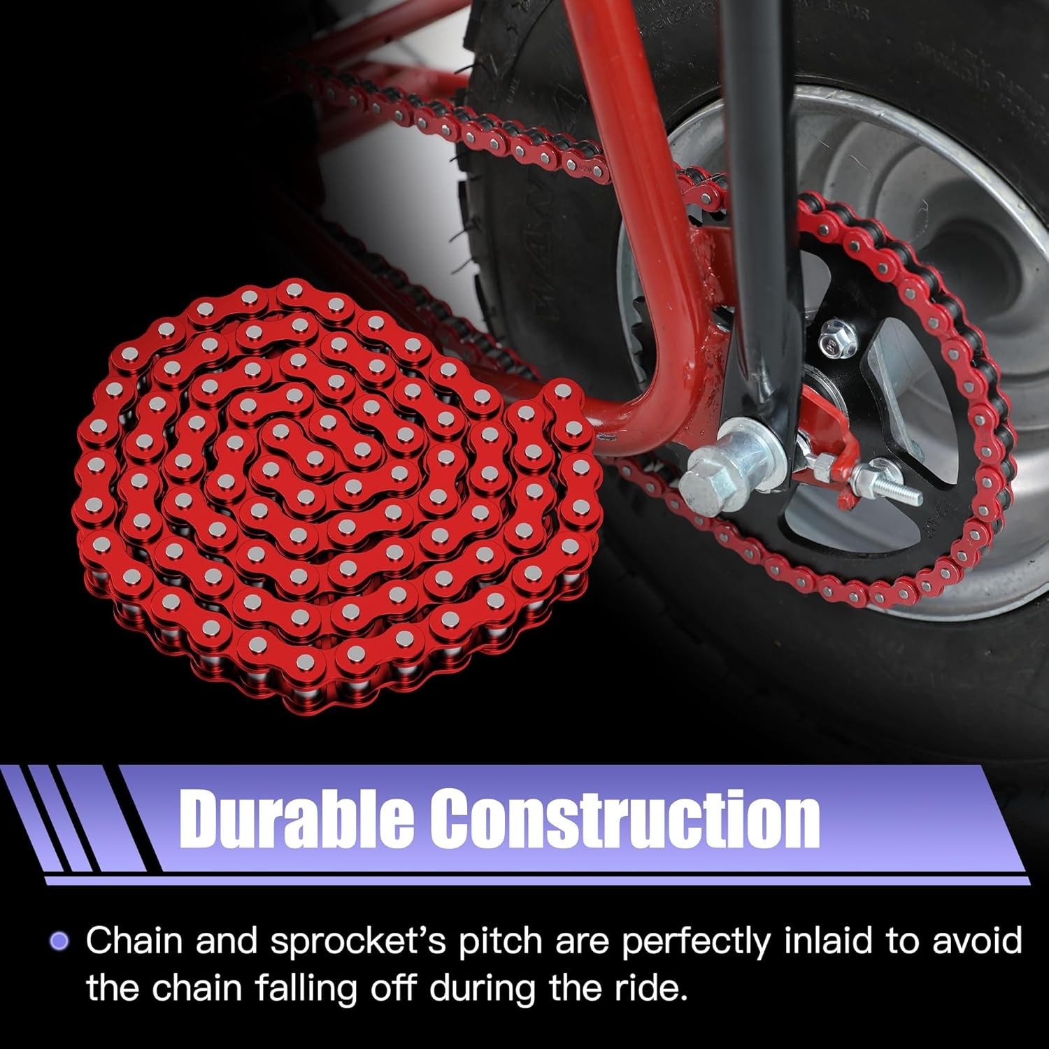 60 Tooth Sprocket 420 Chain Kit For CT200U BT200X Predator 212cc 196cc MB200