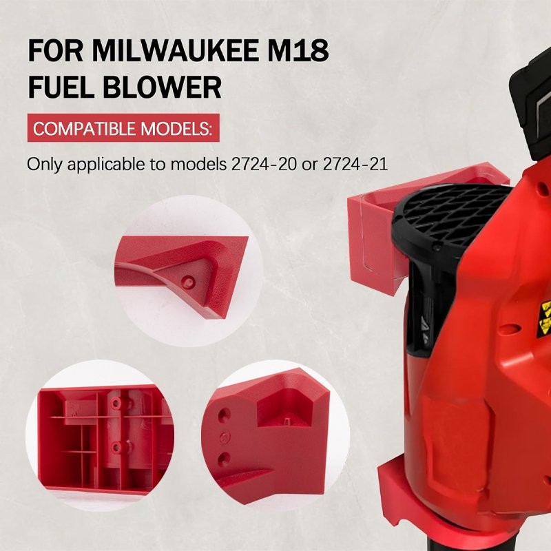 Heavy Wall Mount Holder for Milwaukee 2724-20 & 2724-21 Leaf Blower with Screws