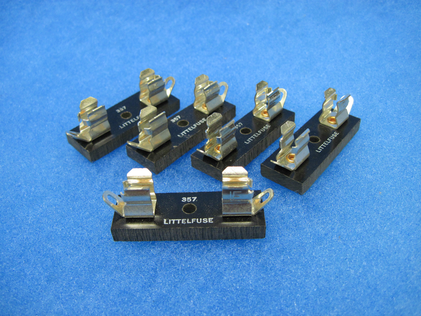 LOT OF (5) NOS LITTELFUSE 3AG Single Chassis Mount Fuse Holder: Series 357