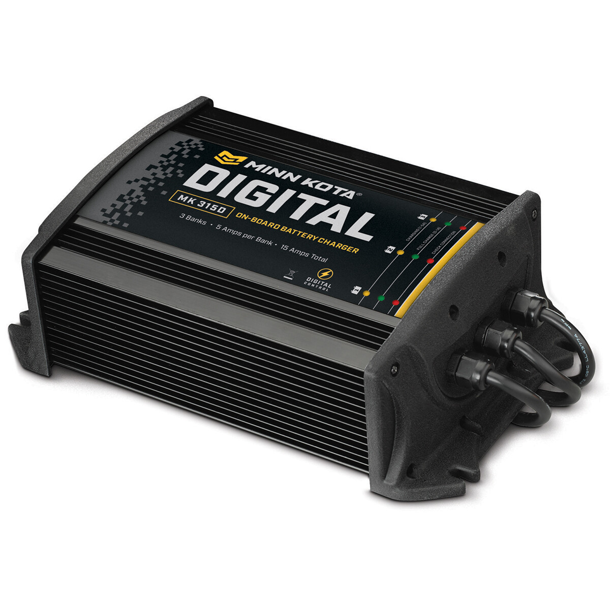 Minn Kota MK-315D 5 Amp 3 Bank 12V On-Board Marine Boat Battery Charger MK315D