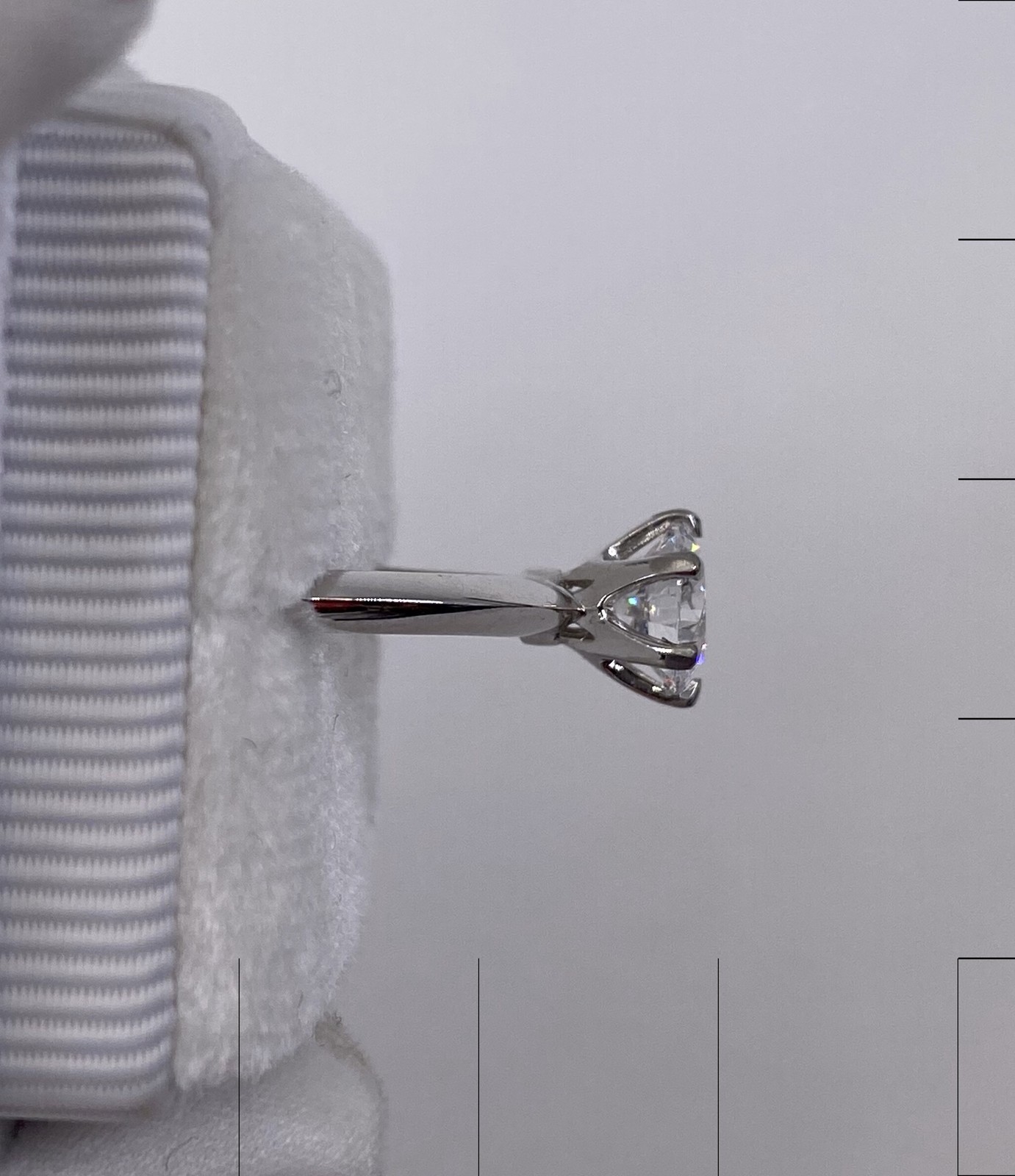 DIAMOND ENGAGEMENT RING ROUND SOLITAIRE E VS1 1.5 CT LAB CREATED GROWN PLATINUM