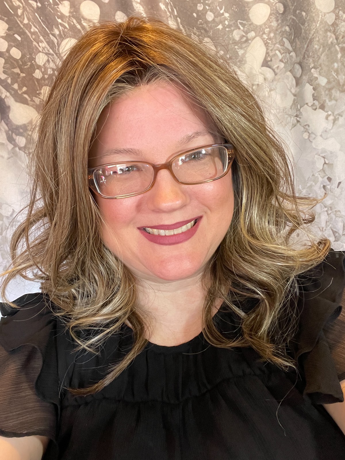 Long Brown (with Blond Highlights) Luxury Heat Friendly Wig