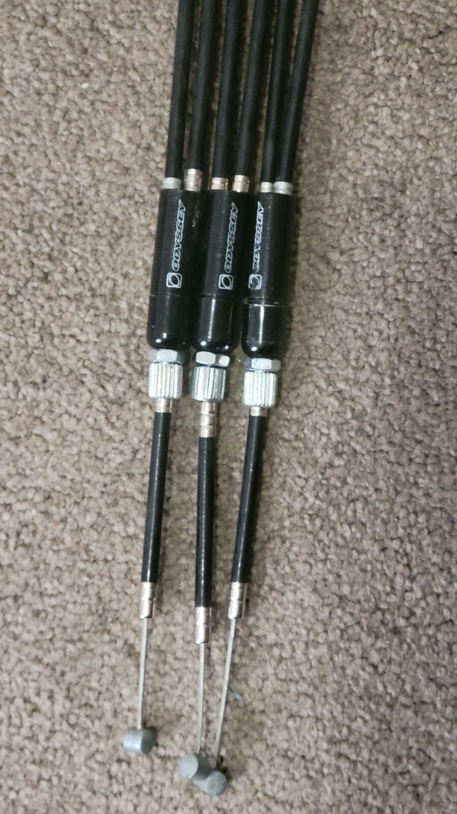 old school NOS Odyssey upper gyro cable lot of 3 bmx freestyle bike black