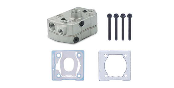 Truck Air Brake Compressor Cylinder Head for Cummins 4988936, 9111549342