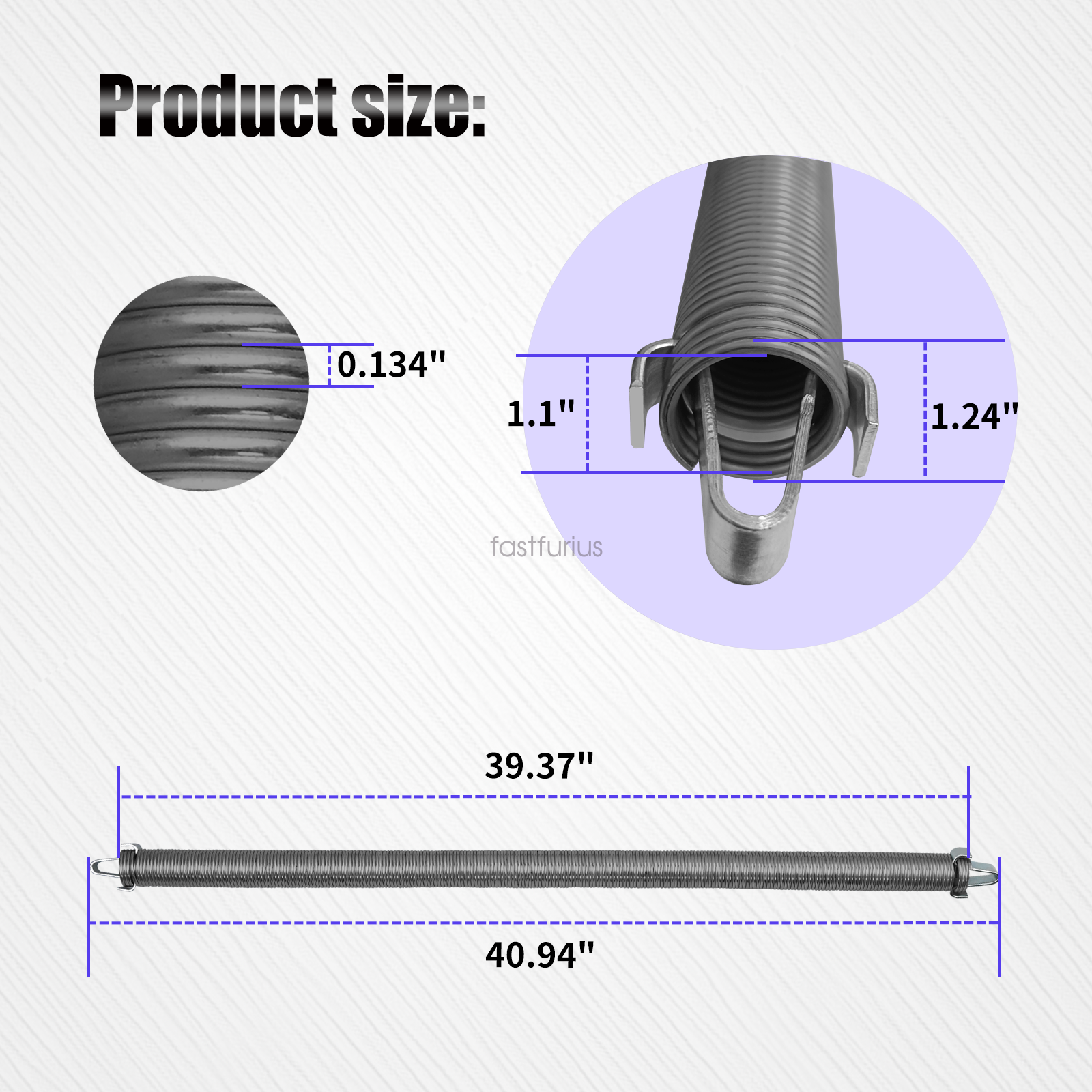 Shaver HD8 Work Saver HPD 16 40" Post Driver Spring with Hooks
