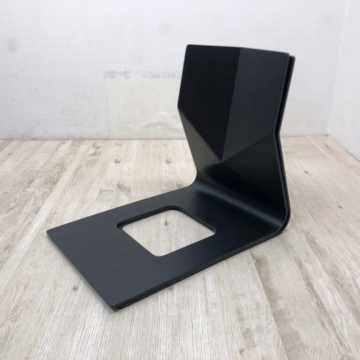 Tendo Mokko Japanese Zaisu Floor Chairs T-5812MR BX Black Set of 2 Stackable