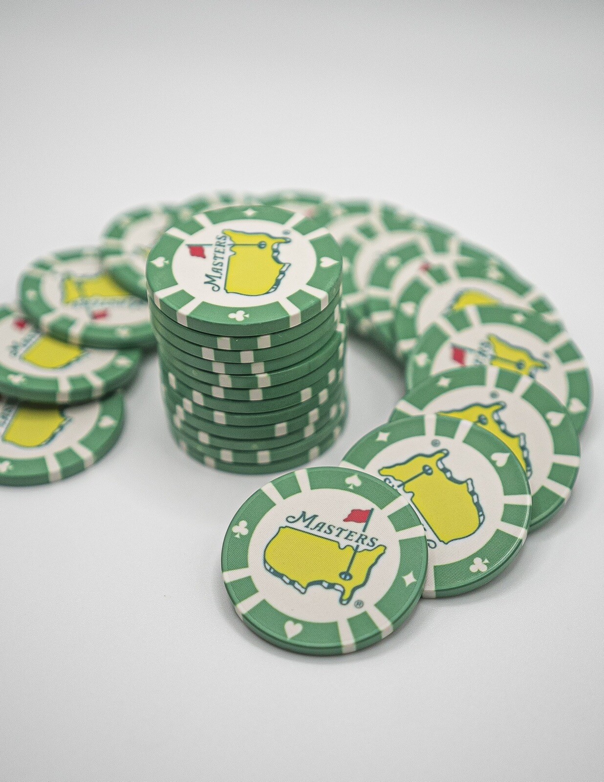 Masters Ball Markers Poker Chips New ( 5 PACK ) - Rare Golf Items