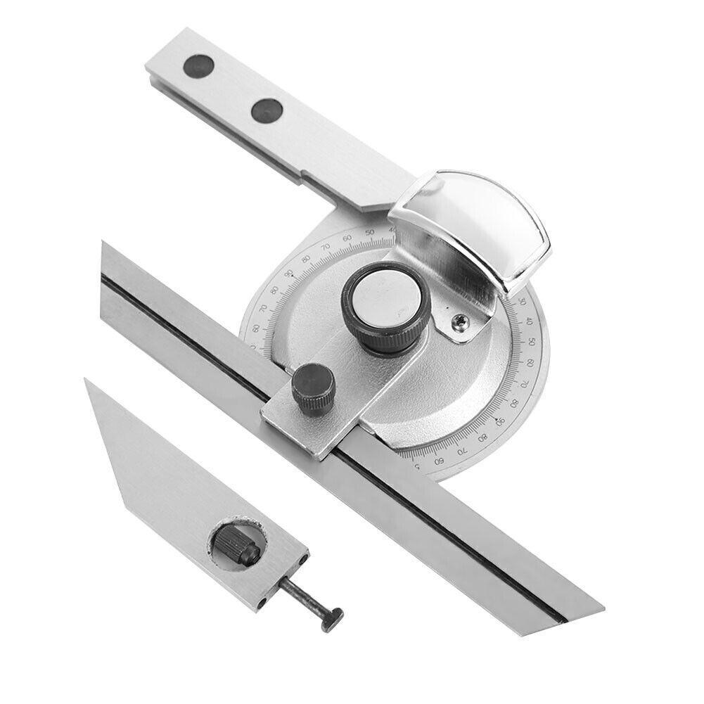 360 Degree Steel Universal Bevel Protractor Angle Finder Measuring Ruler