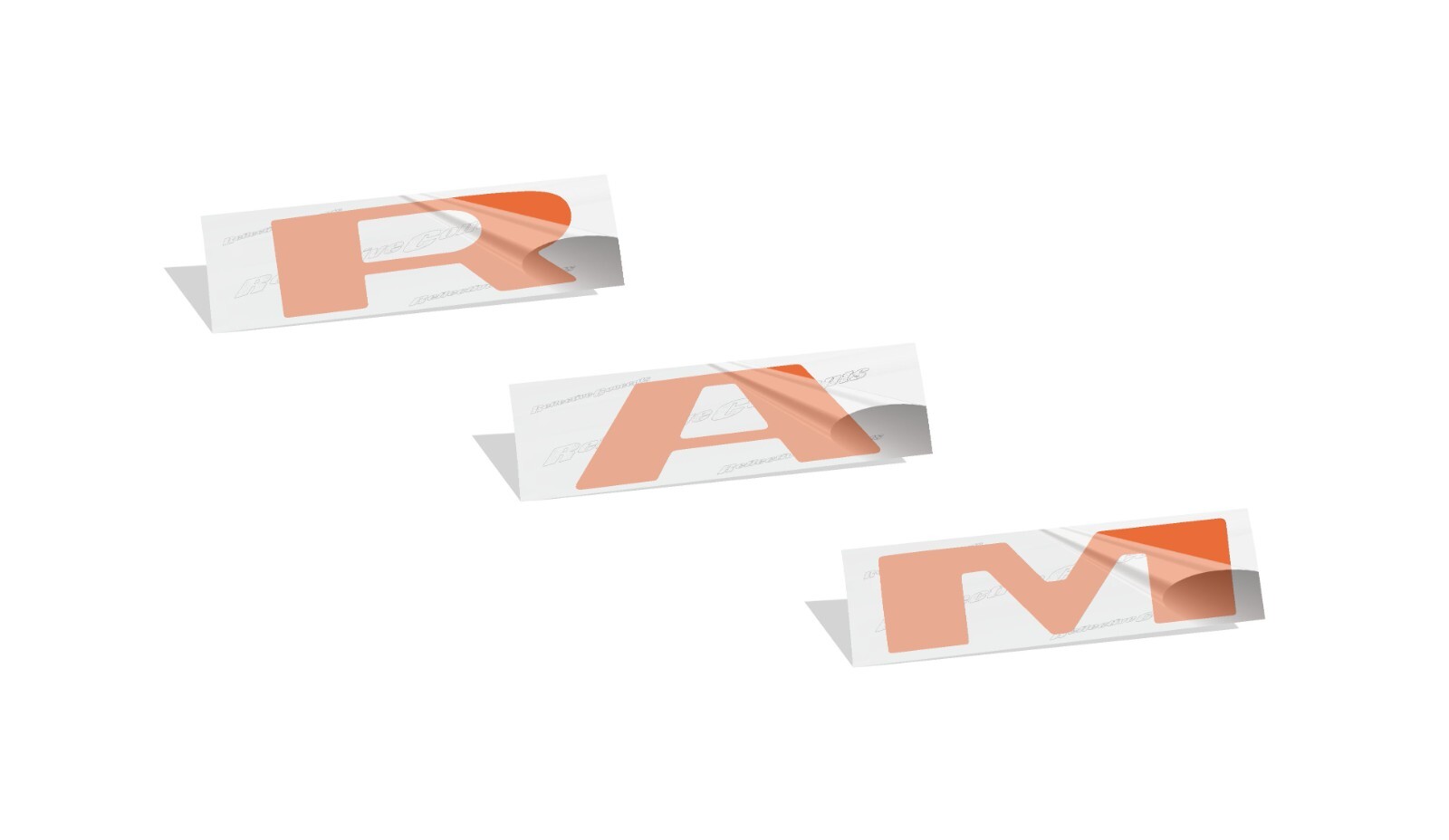 RAM Grille Emblem Overlay Decal Sticker - Fits 2019-2024 Ram 1500