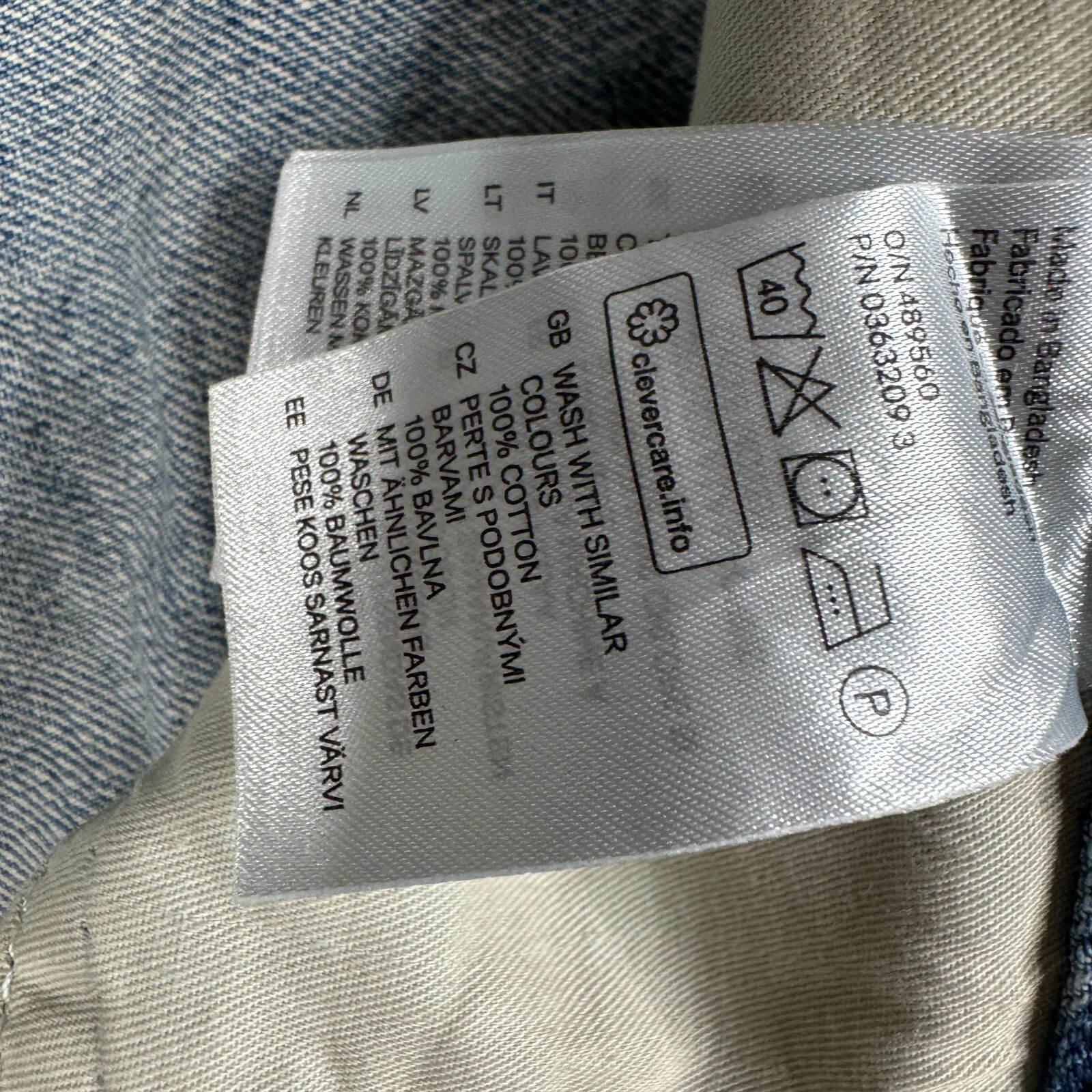 H&M Jeans Mens Size 33x33 Medium Wash Relaxed Fit 100% Cotton Button Fly NWT