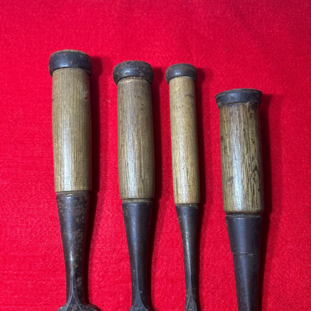 Shunhiro-Maru Chisel Masahiku-Maru Fukumitsu 4-Piece Woodworking Tool Set