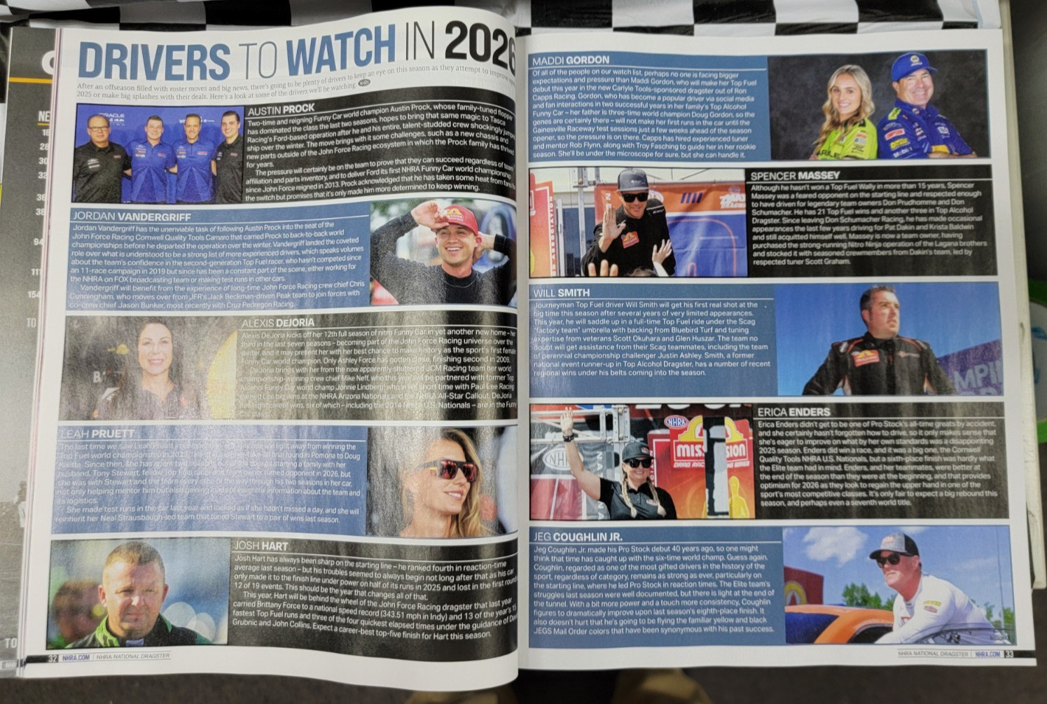 NHRA National Dragster Magazine FEBRUARY 2026 Drag Racing Issue 2 Vol 67