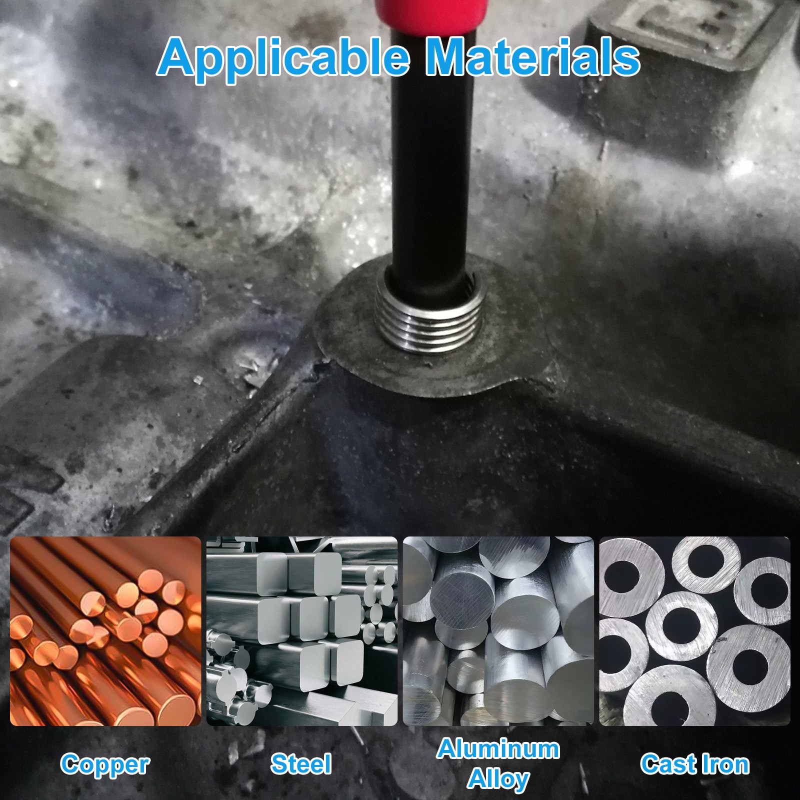 25PCS M8 x 1.25 Thread Repair Kit Stainless Steel Helicoil Insert Set w/ HSS Tap