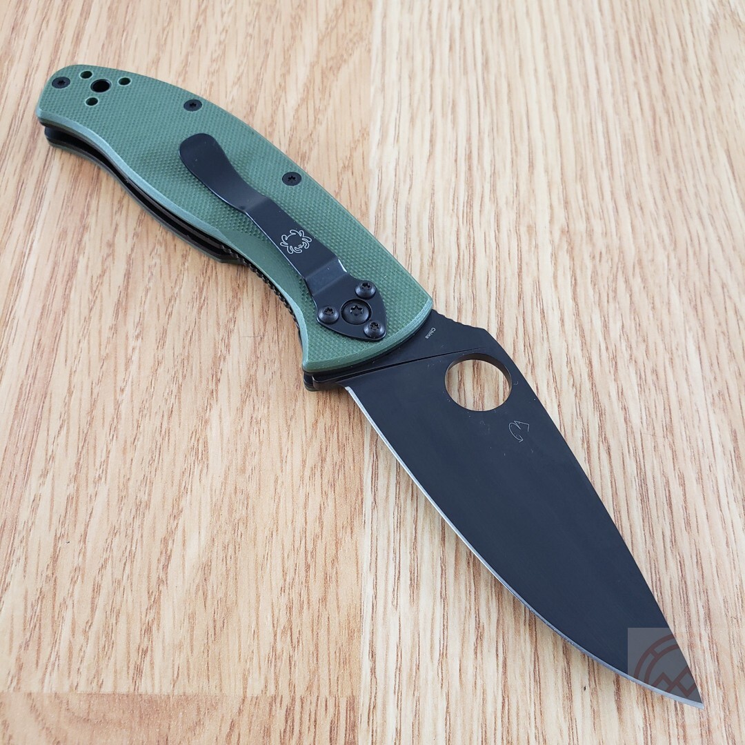 Spyderco Tenacious Linerlock Folding Knife 3.38" 8Cr13MoV Steel Blade G10 Handle