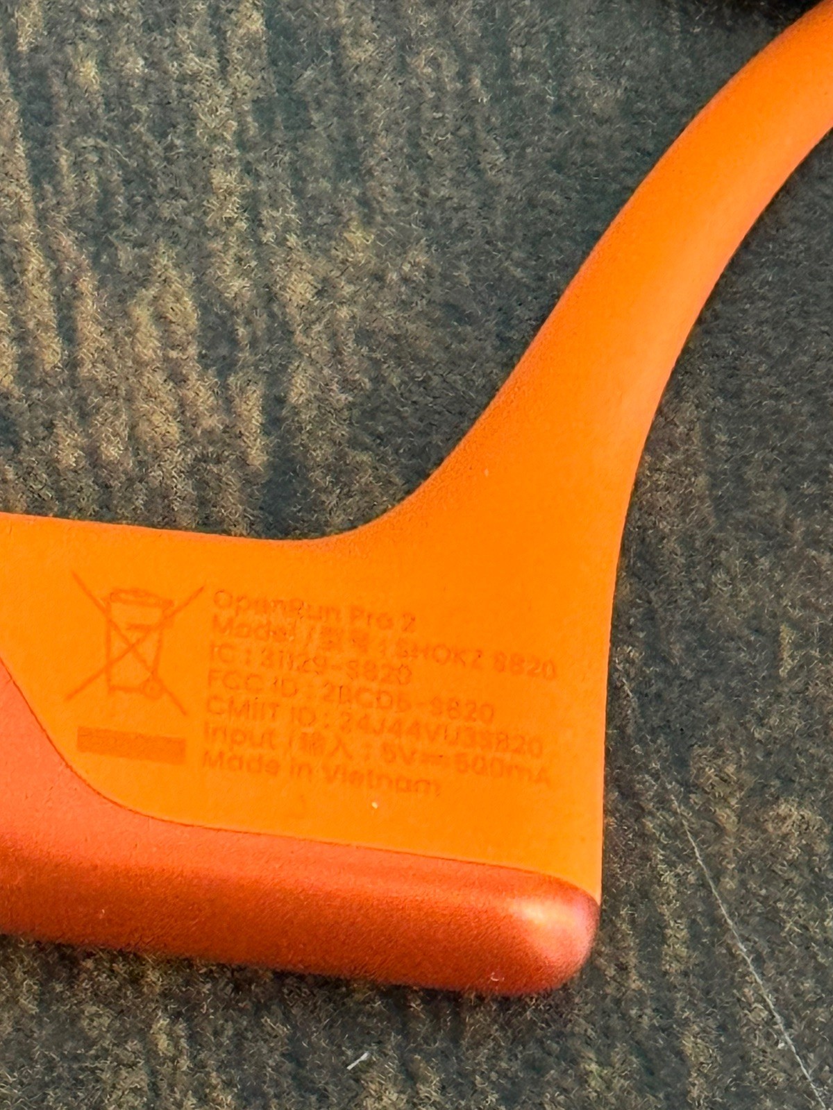 Shokz OpenRun Pro 2 Bone Conduction Bluetooth Sports Headphones Orange