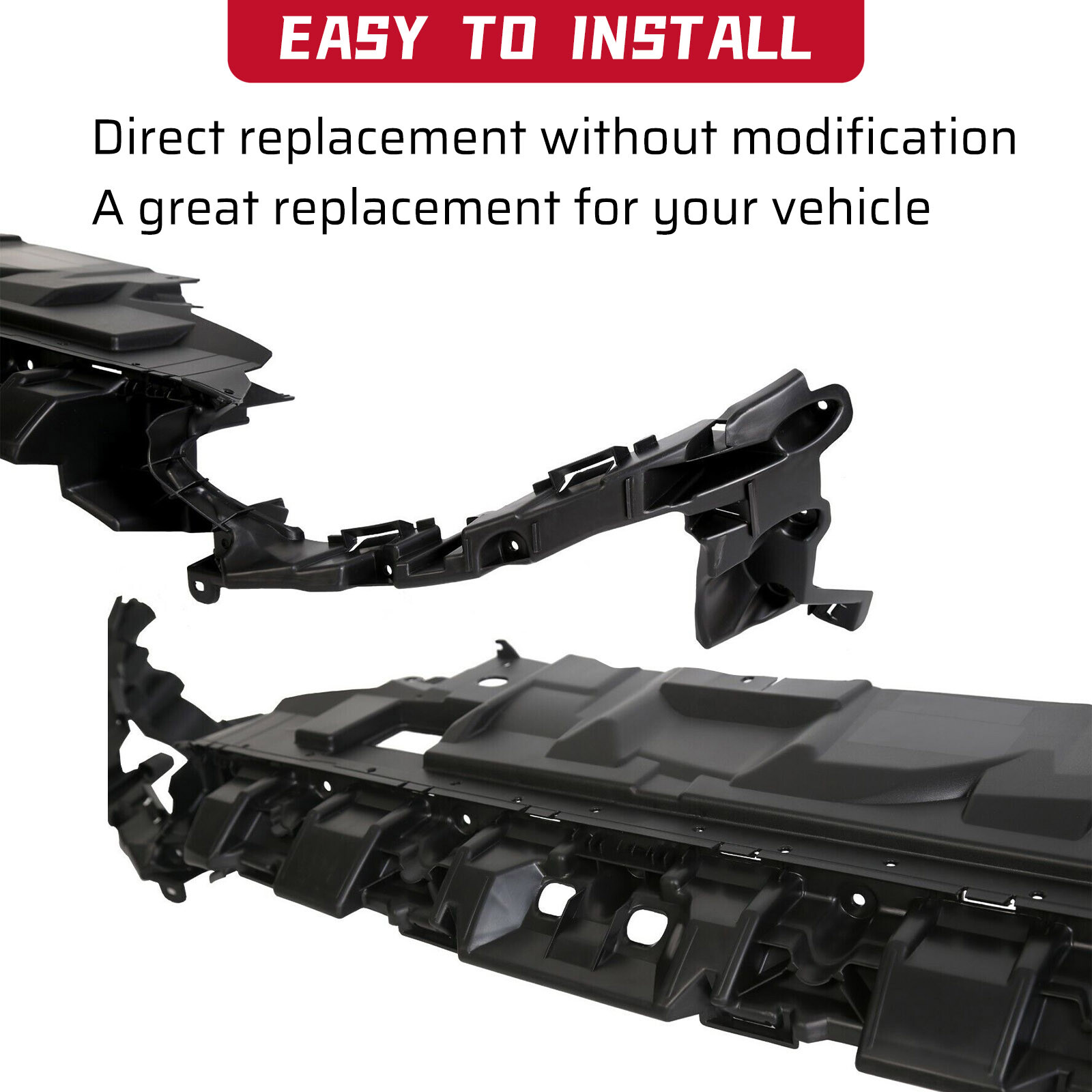 For 15-18 FORD FOCUS Front Bumper Cover Support Mounting Kit Bracket F1EZ17C897C