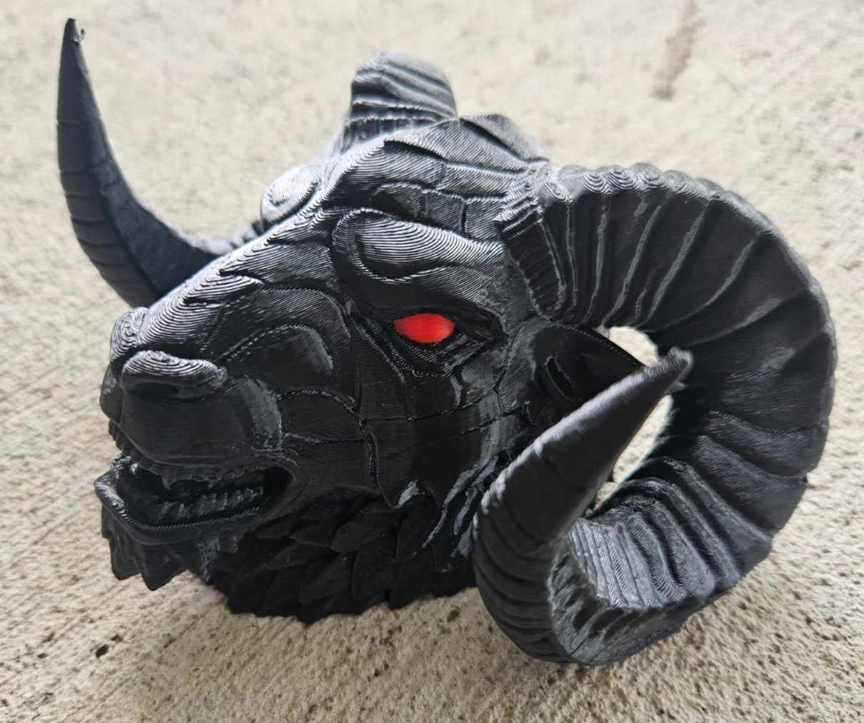 Black Ram's Head Hood Ornament fit for Any Dodge Ram Pickup Truck Universal size