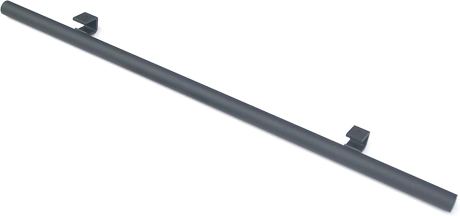 Hook On Rolling Library Ladder Track Kit with Metal Ladder with Grab Handle