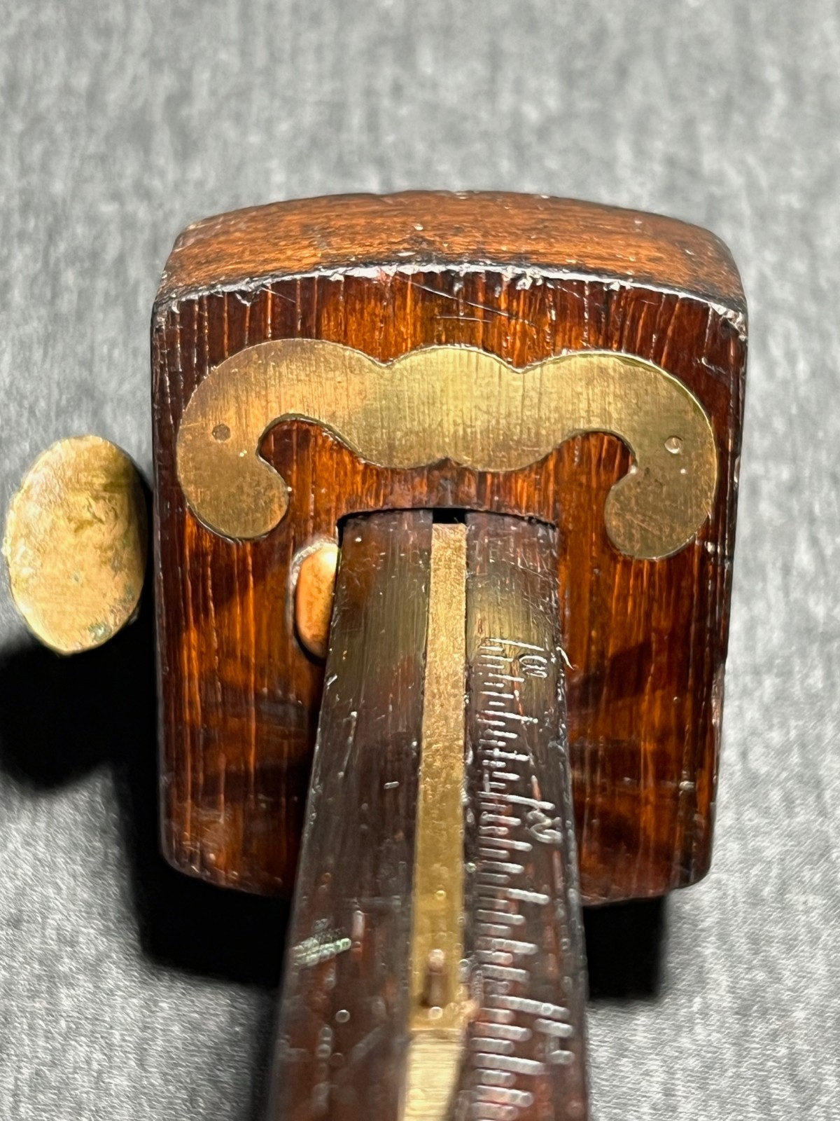 Antique Stanley No. 77 Mortise Gauge Rosewood and Brass