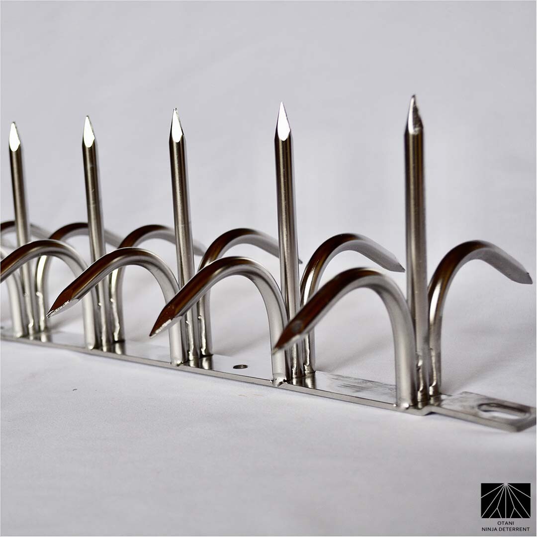 忍び返し Shinobi Gaeshi H130 Dual Bladed Stainless made in Japan Security Spikes