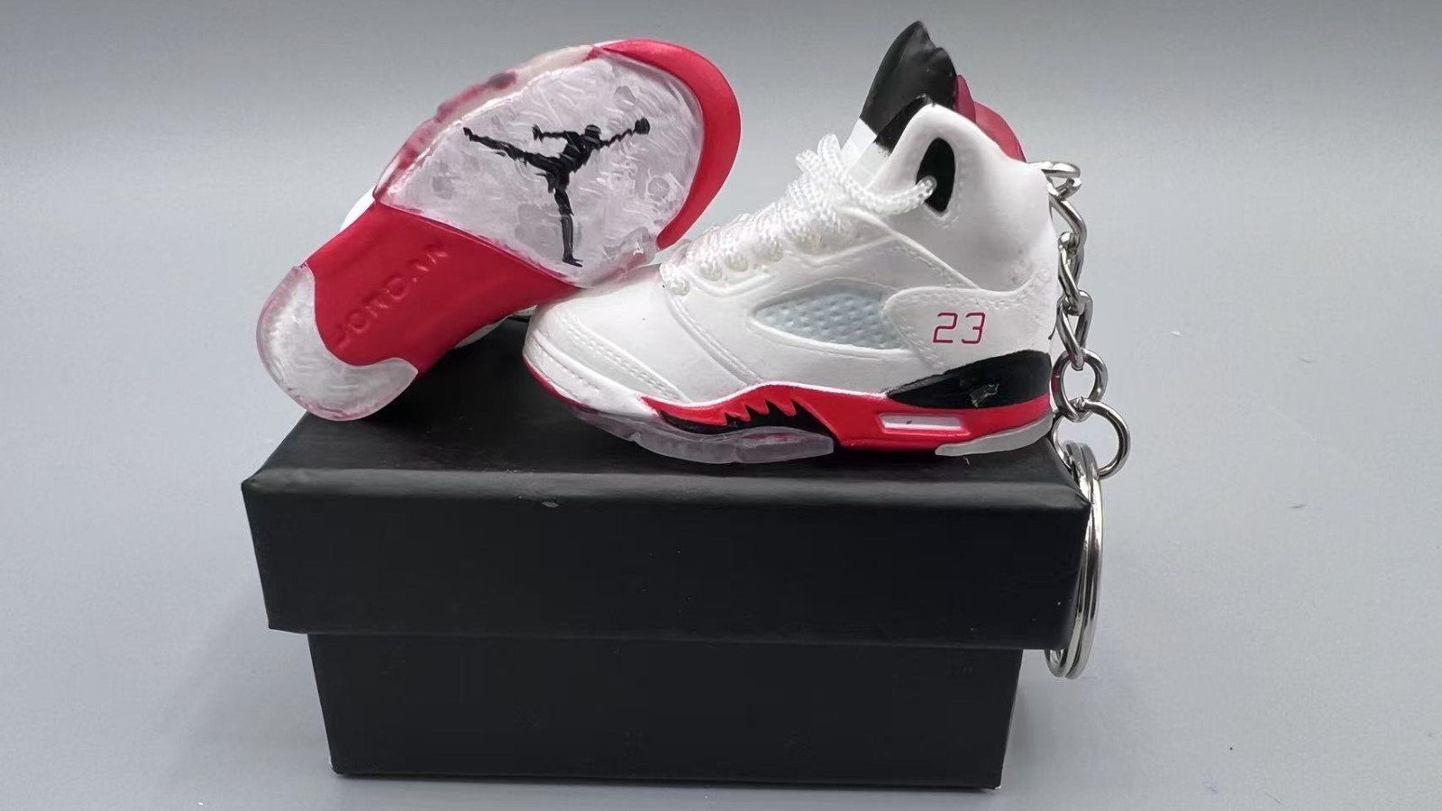 Best Quality Jordan 3D Mini Sneaker Keychain, Shoe Box, Display Box Option