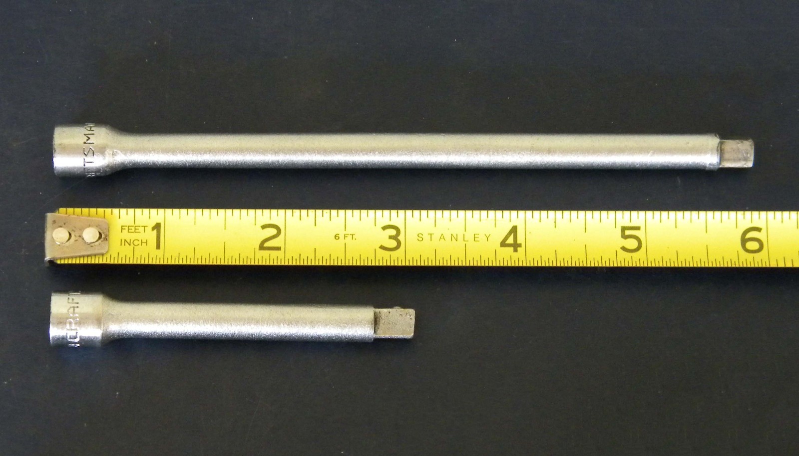 Vtg Craftsman 22 PC =V= 6PT, 12PT SAE Shallow, Deep Sockets, Extensions Lot