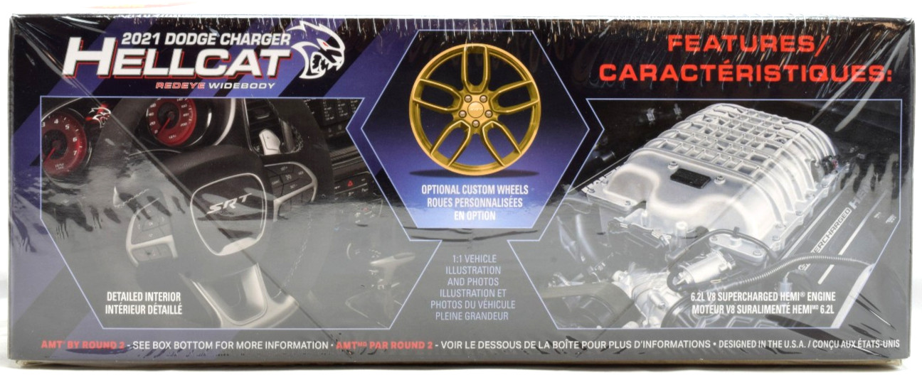 AMT 2021 Dodge Charger Hellcat Redeye Widebody 1:25 Plastic Model Car Kit 1325