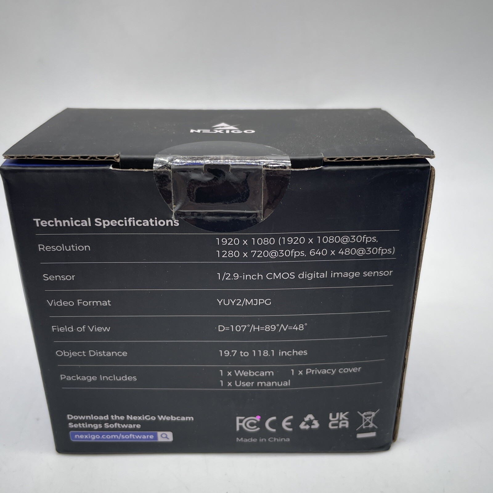 NexiGo N660 1080P Business Webcam, Dual Microphone & Privacy Cover, USB FHD Web