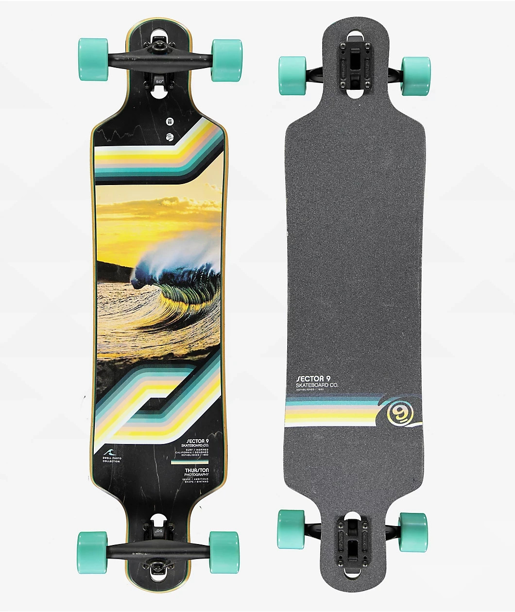 Sector 9 Bintang Bend 38" x 9.25" Longboard Cruiser Skateboard Complete