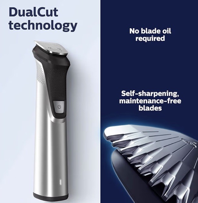 Philips Norelco Multigroom 7000, 19pc Grooming Kit w/ Trimmer MG7910/49 -NEW #p3