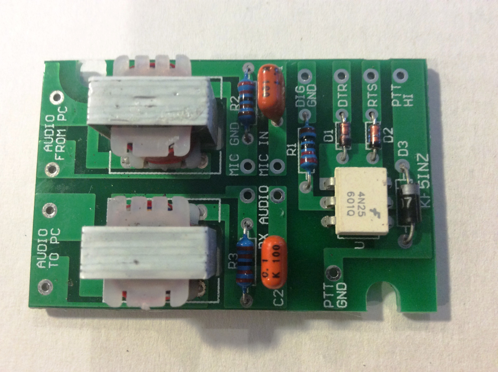 "EASY DIGI™"  Interface Card, FT-8 PSK RTTY SSTV NBEMS JT-65 FT-8 FT-4 others