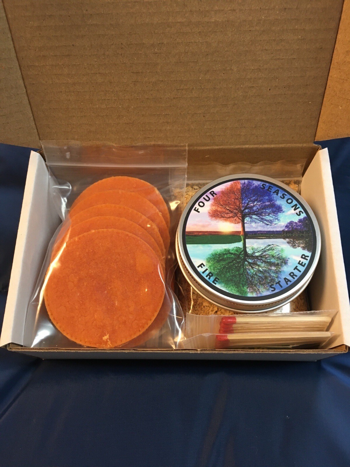 Fire starter , Fat Wood , 15 Waterproof Wafers , Camping , Hiking , Hunting ,