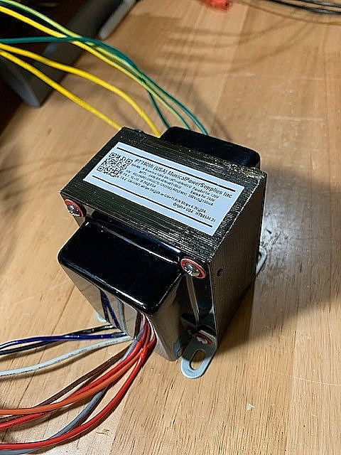 PT190Mi-BLACK POWER TRANSFORMER for TUBE AUDIO (380Vct) 190-0-55-190V x150mA