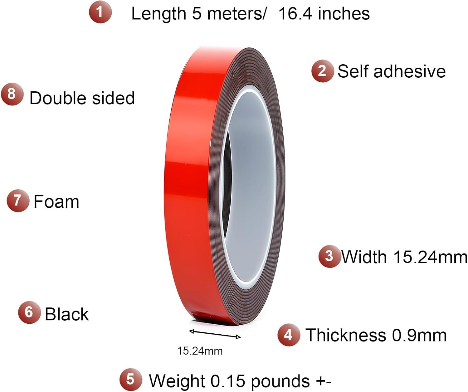 Car Molding Emblem Tape Automotive Double Sided Heavy Duty Extreme Super Strong