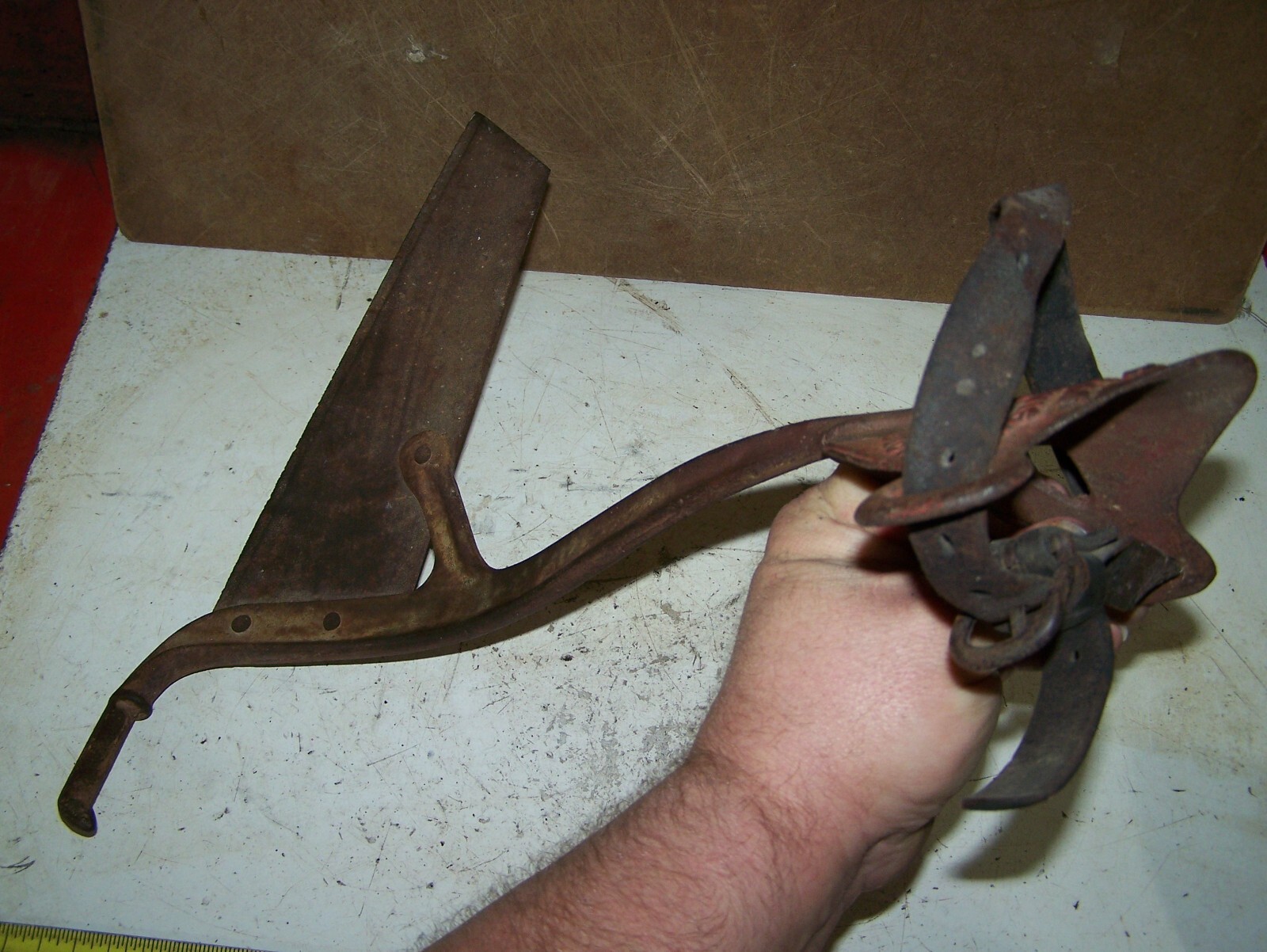 IZ MERRIAM Leg Type CORN CUTTER Cane Sorghum Primitive 1872 Whitewater WI WOW!