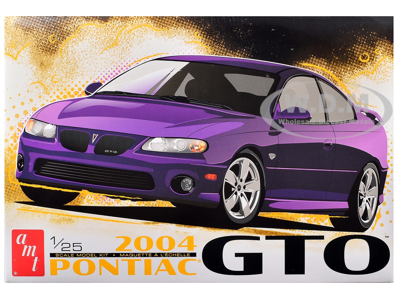 SKILL 2 MODEL KIT 2004 PONTIAC GTO 1/25 SCALE MODEL CAR BY AMT AMT1548 M