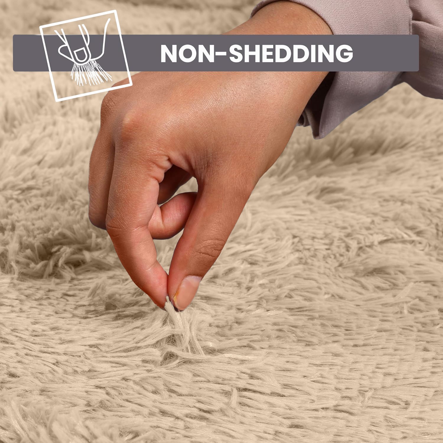 Indoor Shaggy Area Rugs for Living Room Bedroom Soft Fluffy Floor Mats Carpets