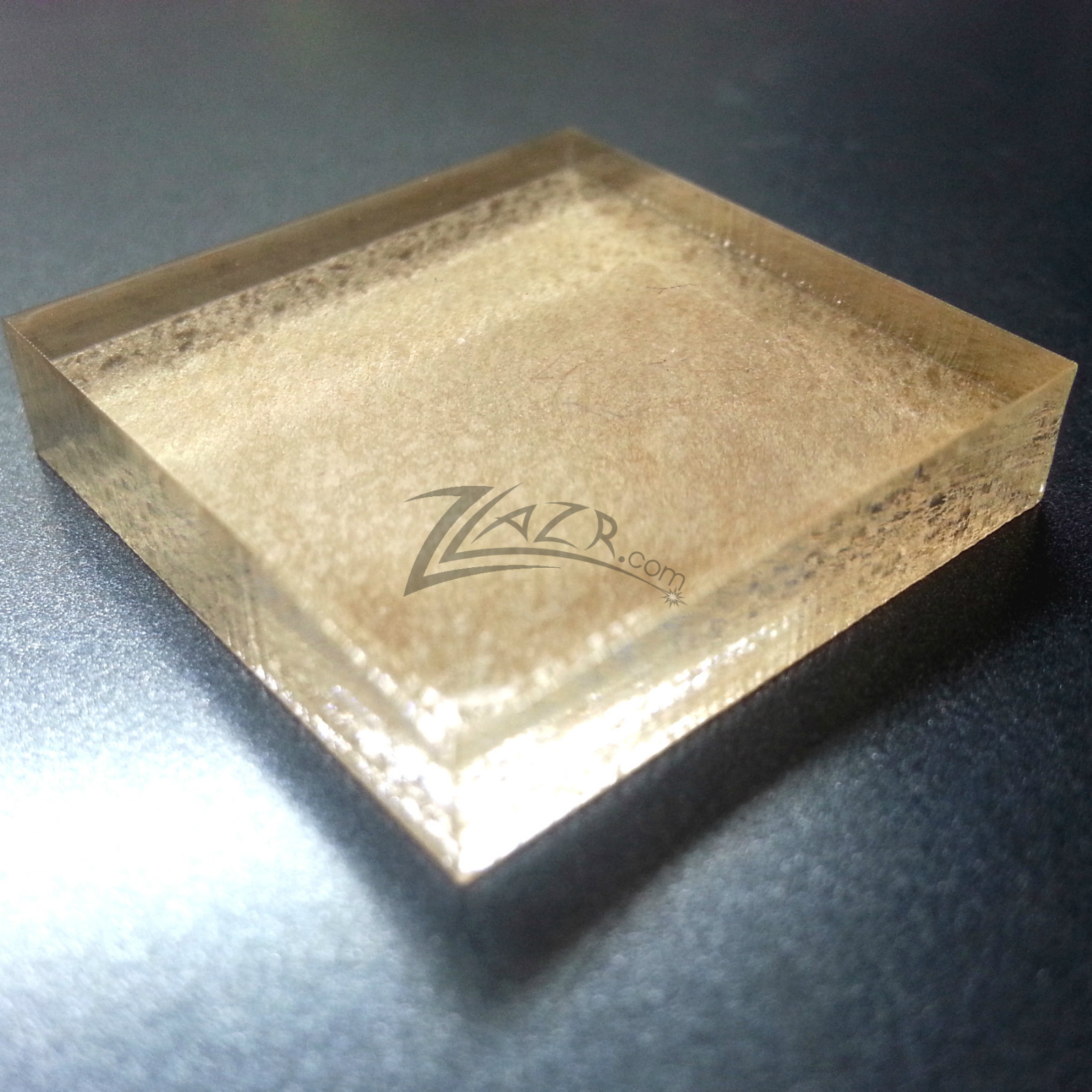 (100) 1.25" x 1/4" Clear Acrylic Square Base Gem Mineral Display Tiles Stand