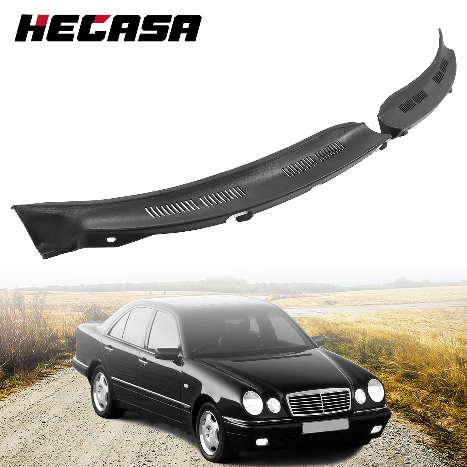HECASA For Mercedes Benz W210 E-Class 95-03 Windshield Wiper Cowl Screen Cover