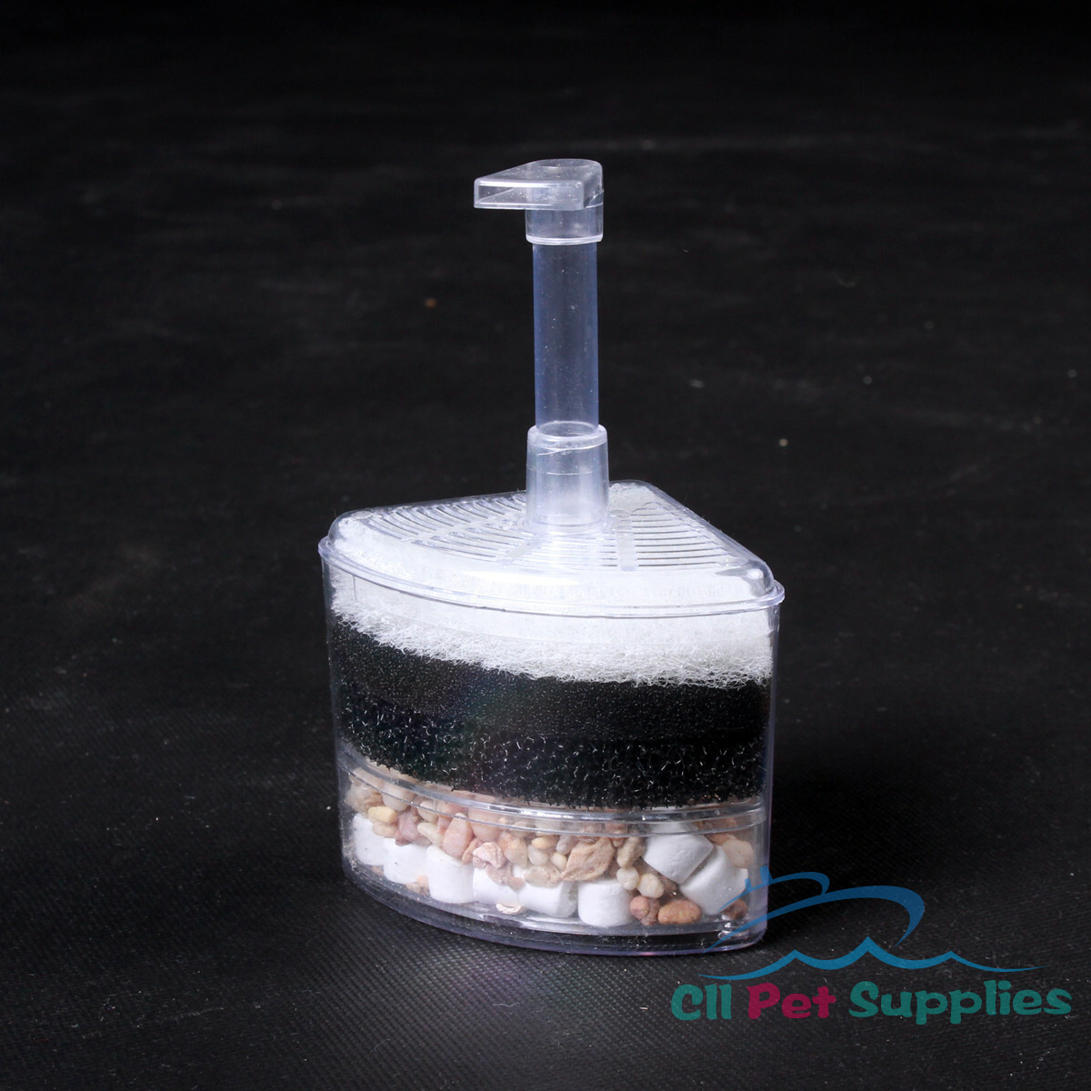 Air Driven Corner Filter Sponge Fry Shrimp Nano Fish Tank Aquarium up to 40 Gal