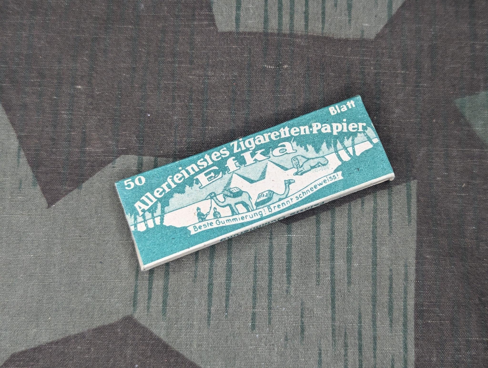 1 x WWII German Efka Cigarette Rolling Papers Vintage 1940s Tobacciana Soldier